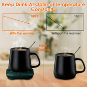 Smart Electric Coffee Mug Warmer Plate with Auto - Included accessories and packaging