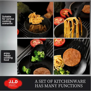 Heat-Resistant Stainless Steel Cooking Utensil Set - Multi-angle profile view