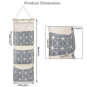 Over-Door Closet Hanging Storage Bag Organizer with - Lifestyle in-room application