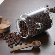 3-Piece Glass Coffee and Tea Jars with Spoons