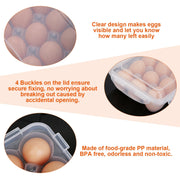 Stackable 18-Egg Refrigerator Storage Holder - Included accessories and packaging