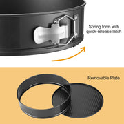 3-Piece Nonstick Springform Cake Pan Set