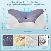Cooling Dual-Height Cervical Neck Pillow