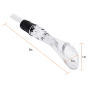 In-Bottle Wine Aerator Pourer Spout with Decanter Flow - Dimensions and specification details