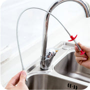 Flexible 60cm Spring Pipe Sewer Drain Clog & Hair - Installation and setup perspective