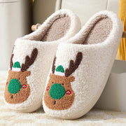 Plush Elk Fleece Winter House Slippers - Installation and setup perspective