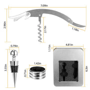 3-Piece Wine Opener Set - Included accessories and packaging
