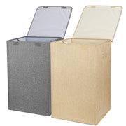 Foldable Laundry Hamper with Lid and Handles