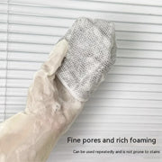 Steel Wire Mesh Dishcloth Scrubber Pads for Pots & Pans - Multi-angle profile view
