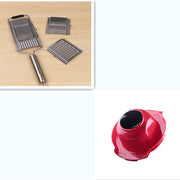 Kitchen Food Safety Holder & Finger Guard Slicing - Multi-angle profile view