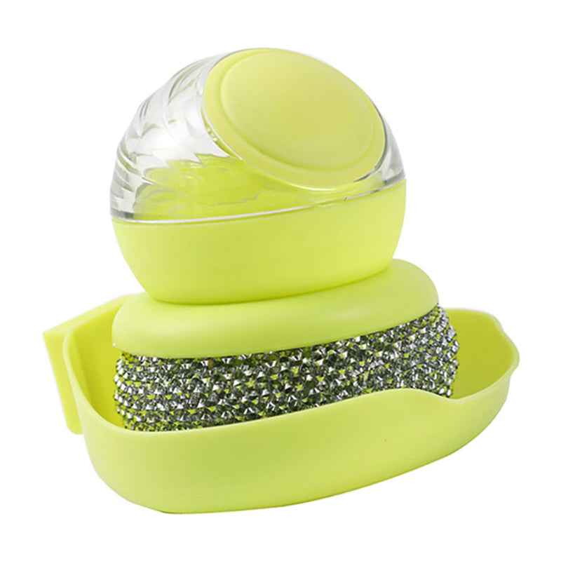 Heavy-Duty Stainless Steel Dish & Pot Scrubber Brush