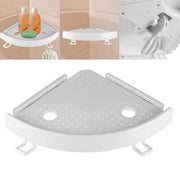 Bathroom Corner Shelf Organizer With Hooks, Easy To Install