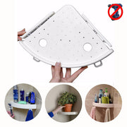 Bathroom Corner Shelf Organizer With Hooks, Easy To - Included accessories and packaging