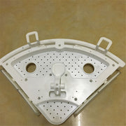 Bathroom Corner Shelf Organizer With Hooks, Easy To - Multi-angle profile view