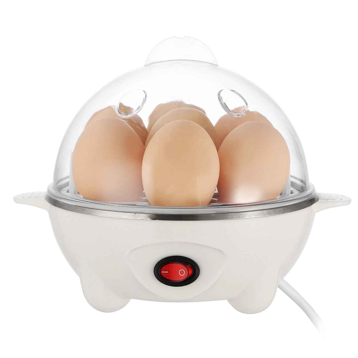 Electric 7-Egg Cooker & Food Steamer with Auto Shut-Off