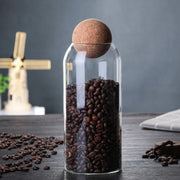 Cork-Lid Glass Storage Jars