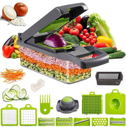 15-in-1 Multi-Blade Vegetable Chopper, Mandoline Slicer & Dicer