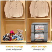Heavy-Duty 90L Clothes & Bedding Storage Bags - Multi-angle profile view
