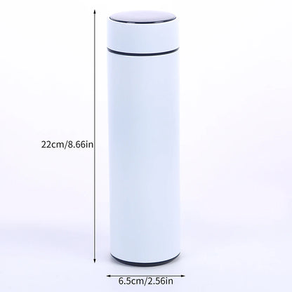 Smart Water Bottle with LED Temperature Display 500ML Stainless Steel Insulated Water Flask Tea Infuser Bottle