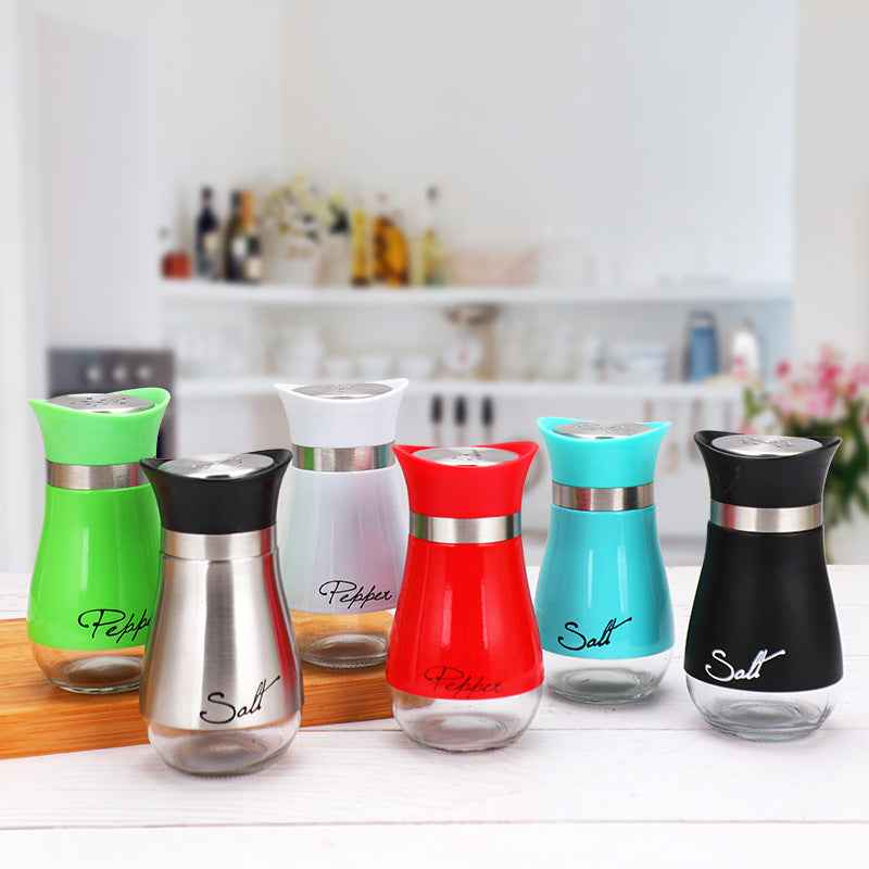 4 oz Salt & Pepper Shaker Set with Adjustable Pour Holes