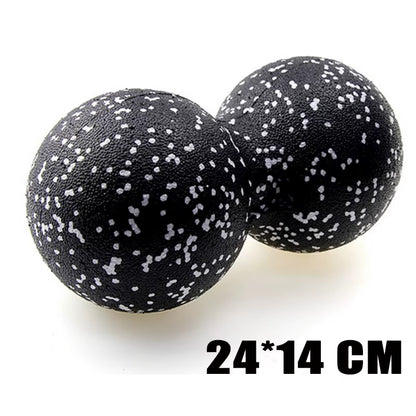 Peanut Fitness Massage Ball Set Yoga Roller Double Lacrosse Mobility Ball for Myofascial Physical Therapy Deep Tissue Massage