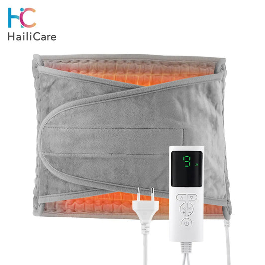 Electric Heating Pad,Back Heating Support Belt Heated Waist Brace Adjustable Temperature Warm Abdomen Warmer Lumbar Support Pad