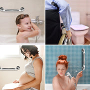 2-Pack Stainless Steel Bath Grab Bars 19.7 in