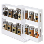 Swivel Cabinet Spice Organizer Revolving Kitchen Rack - Included accessories and packaging