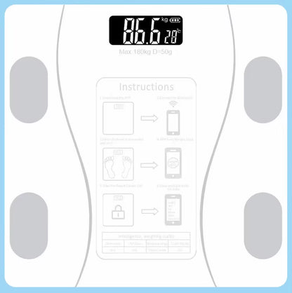 Digital Body Weight Scale Smart Wireless Fat Scale Bathroom Weight Scales for Body Composition Analyzer with Smartphone App