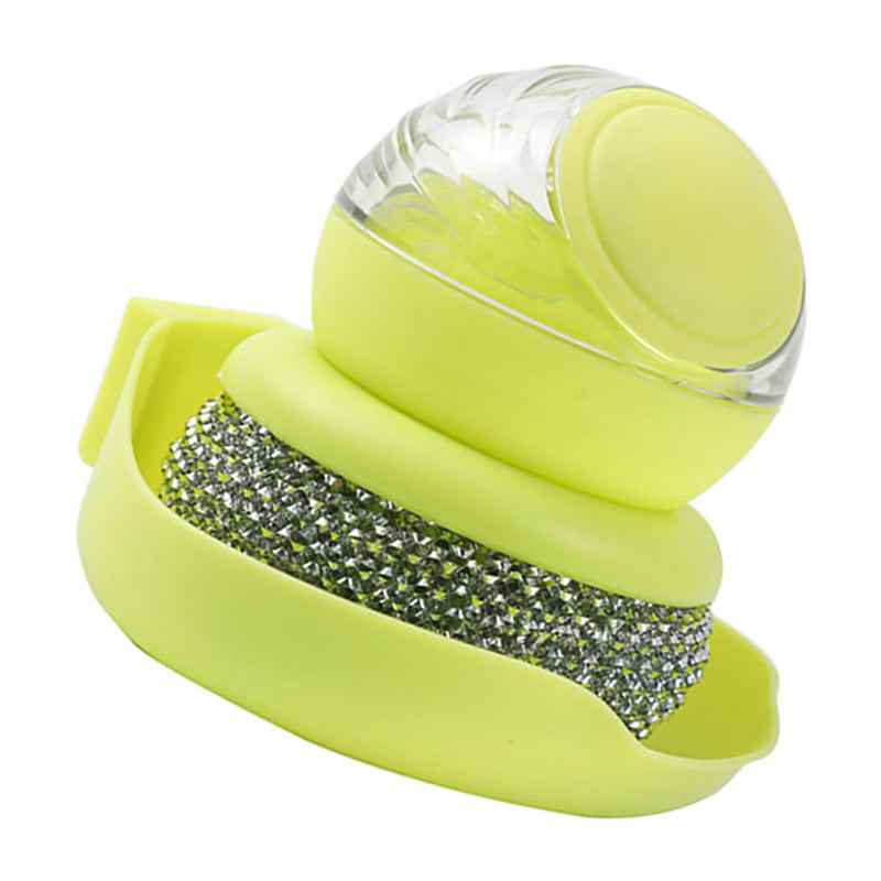 Heavy-Duty Stainless Steel Dish & Pot Scrubber Brush