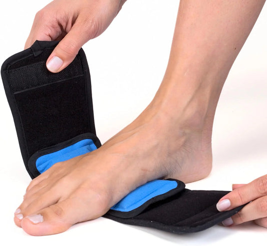 2  Cold Pack Wraps with Straps - Reusable Gel Ice Pack for Injuries and Pain - 2 PK