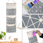 Over-Door Closet Hanging Storage Bag Organizer with - Close-up material and construction