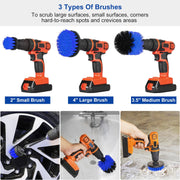 Drill Brush Power Scrubber Attachment Set for Tile, - Close-up material and construction