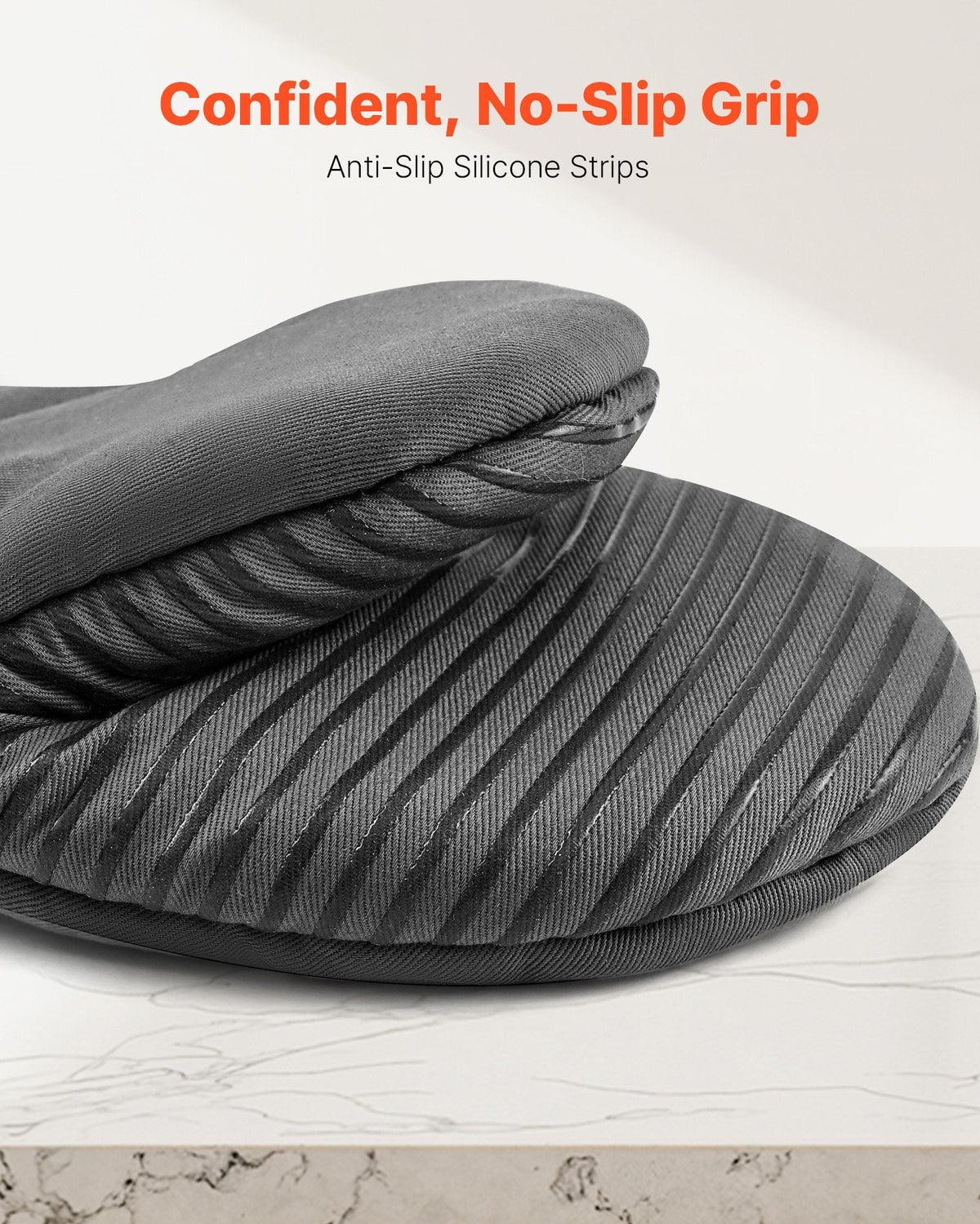 Heat-Resistant Silicone Oven Mitts (2-Pack, to 500°F)