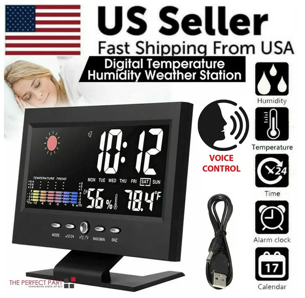 LED Digital Alarm Clock with Snooze, Calendar, - Main product view