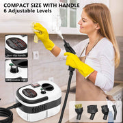 2500W Pressurized Multi-Surface Handheld Steam Cleaner with 12 Attachments