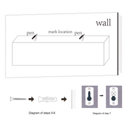 17.7-Inch Wall-Mounted Floating Wood Shelf