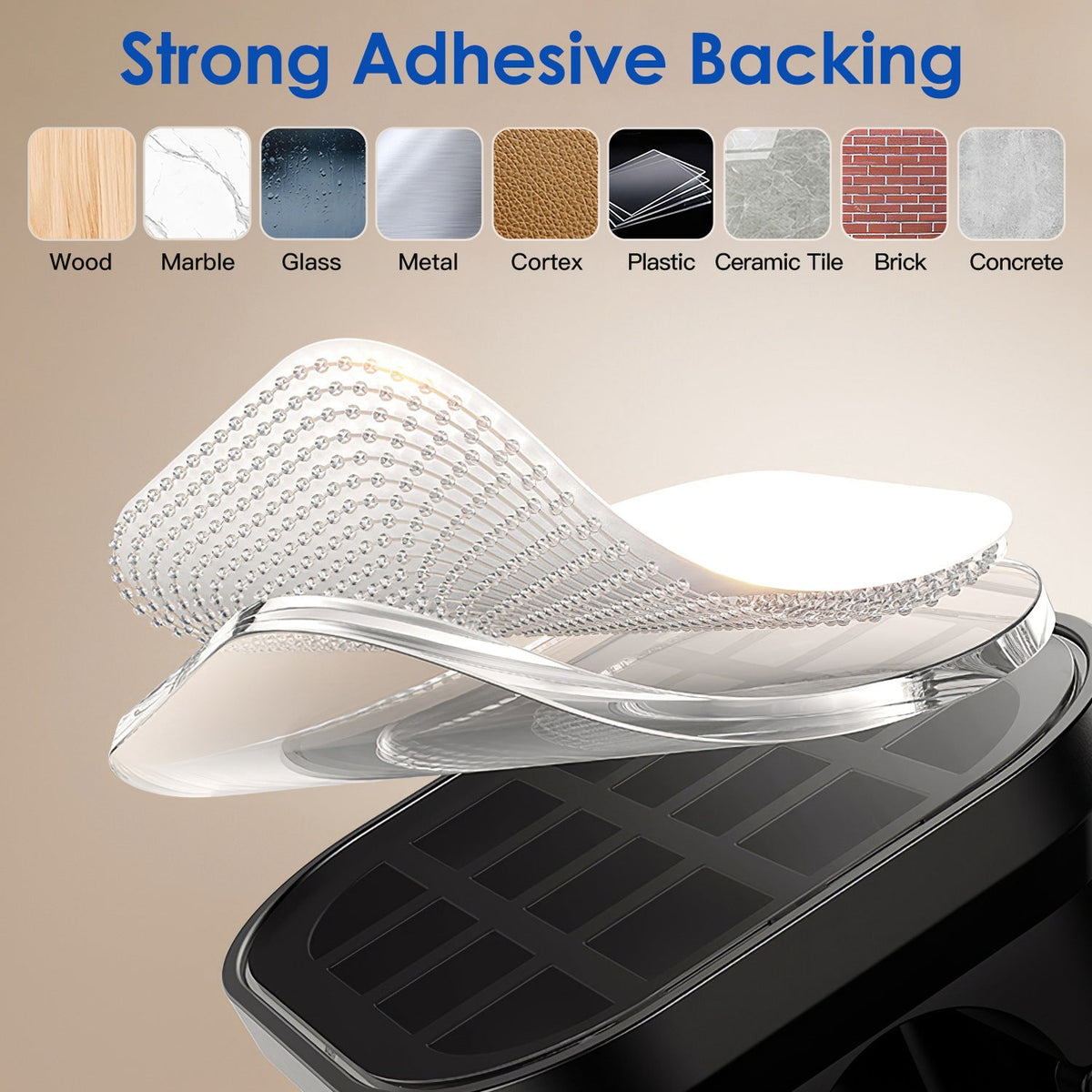 Magnetic Adhesive Cable Management Clips & Cord - Lifestyle in-room application
