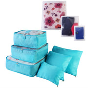 Water-Resistant Travel Luggage Packing Cubes - Multi-angle profile view
