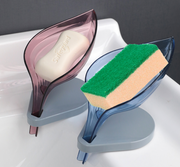 Soap Holder Sink Sponge Drain Box Creative Suction Cup - Multi-angle profile view