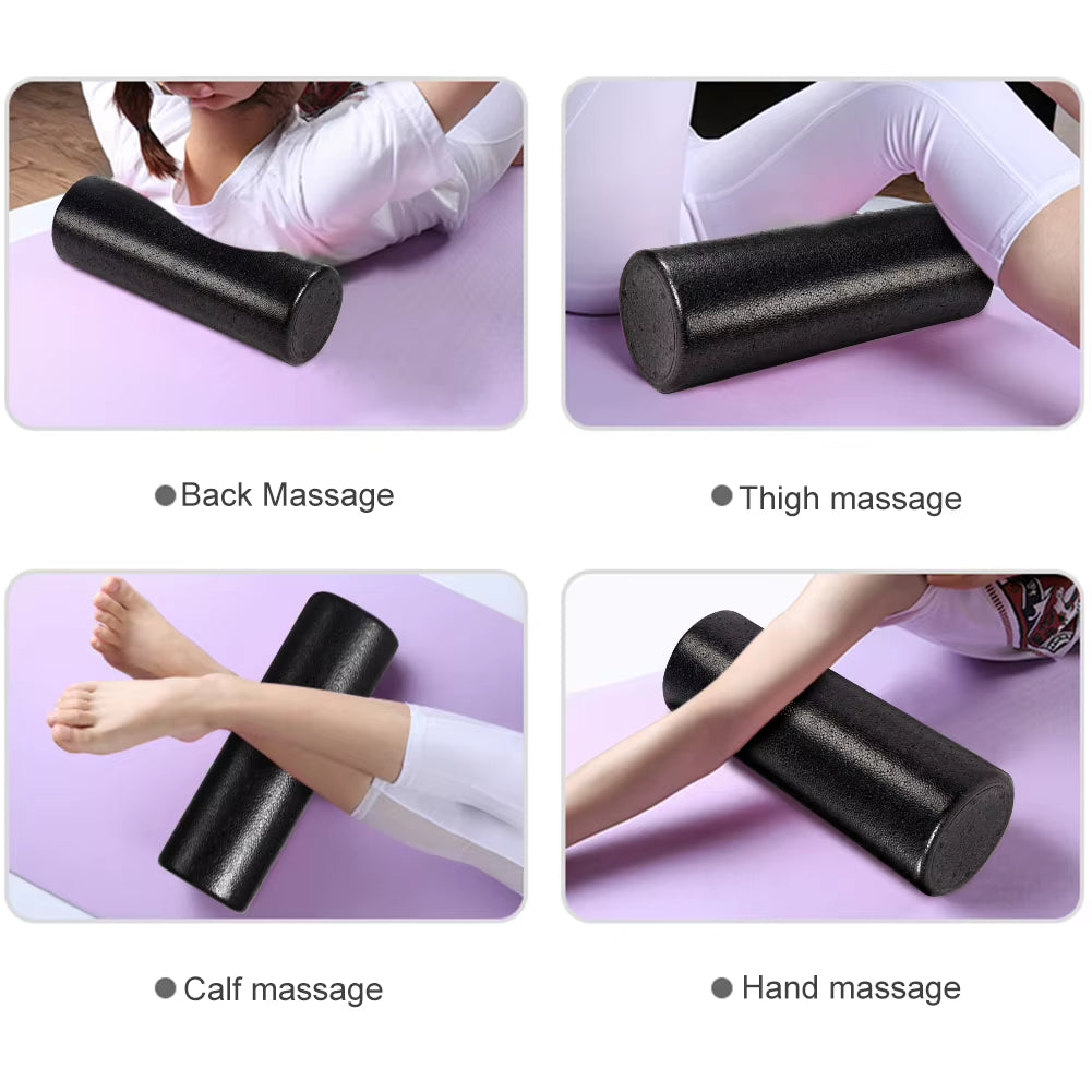 12 Inch Solid Core Back Foam Roller High-Density Foam Massage Roller round Foam Roller for Exercise Massage Muscle Recovery