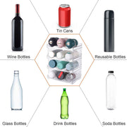 4-Tier Stackable Water Bottle Organizer Rack (Holds 12 Bottles)