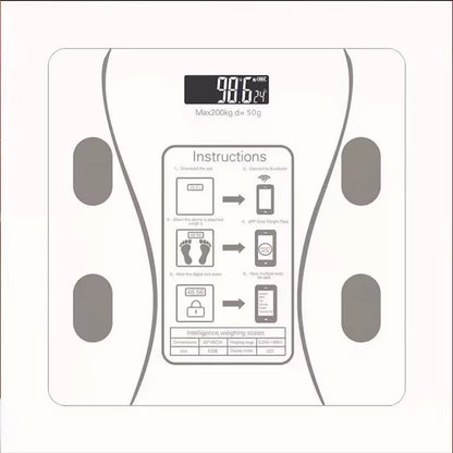 Digital Body Weight Scale Smart Wireless Fat Scale Bathroom Weight Scales for Body Composition Analyzer with Smartphone App