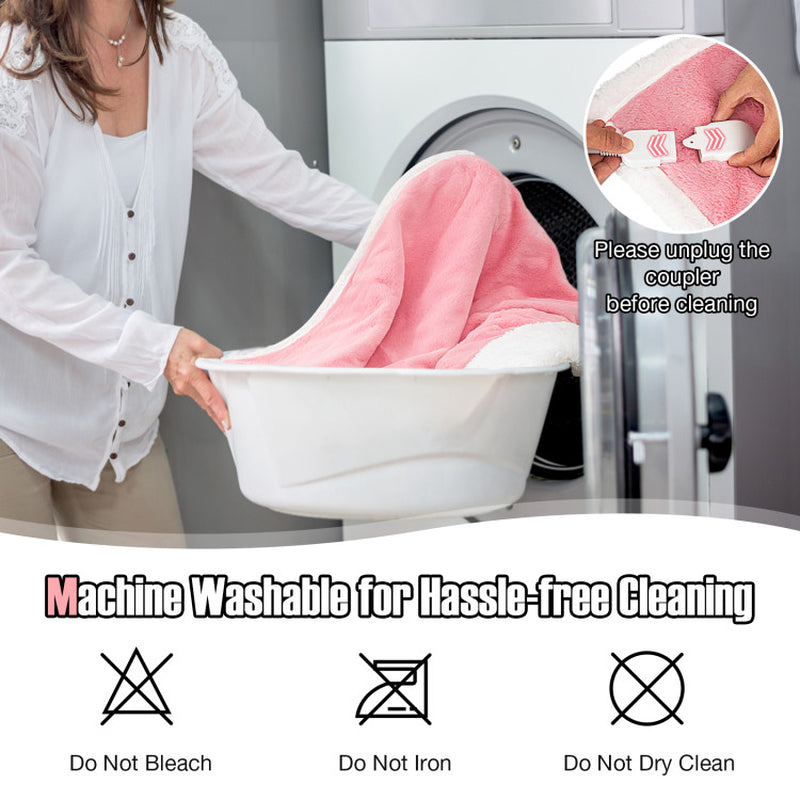 Electric Heated Blanket Throw with 10 Heat Settings