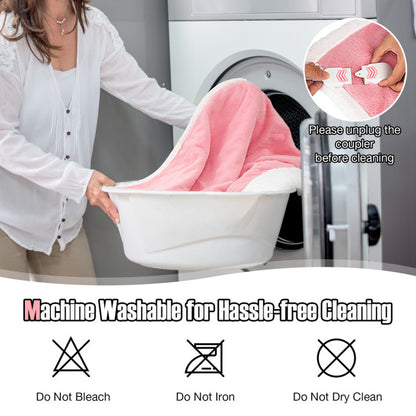 Electric Heated Blanket Throw with 10 Heat Settings