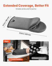 Heat-Resistant Silicone Oven Mitts (2-Pack, to 500°F)