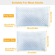 Ventilated Cooling Gel Memory Foam Bed Pillow - Multi-angle profile view