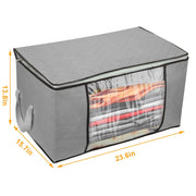 Heavy-Duty 90L Clothes & Bedding Storage Bags - Installation and setup perspective