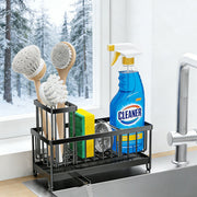 Stainless Steel Kitchen Sink Caddy Sponge Holder with - Main product view