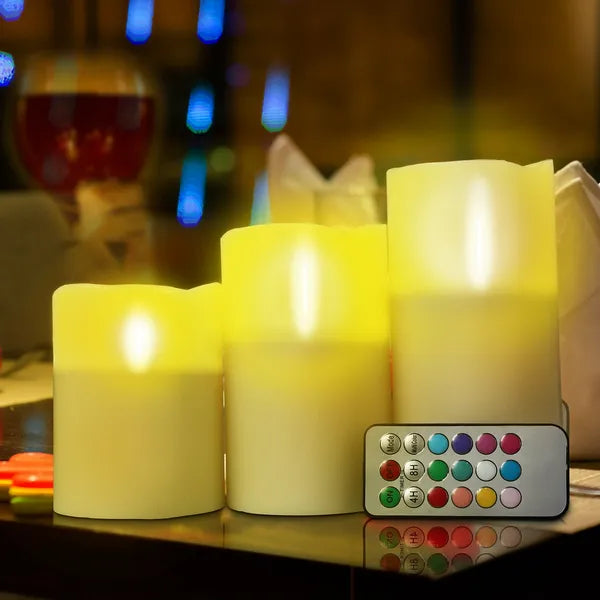3-Pack Flameless LED Votive Candles